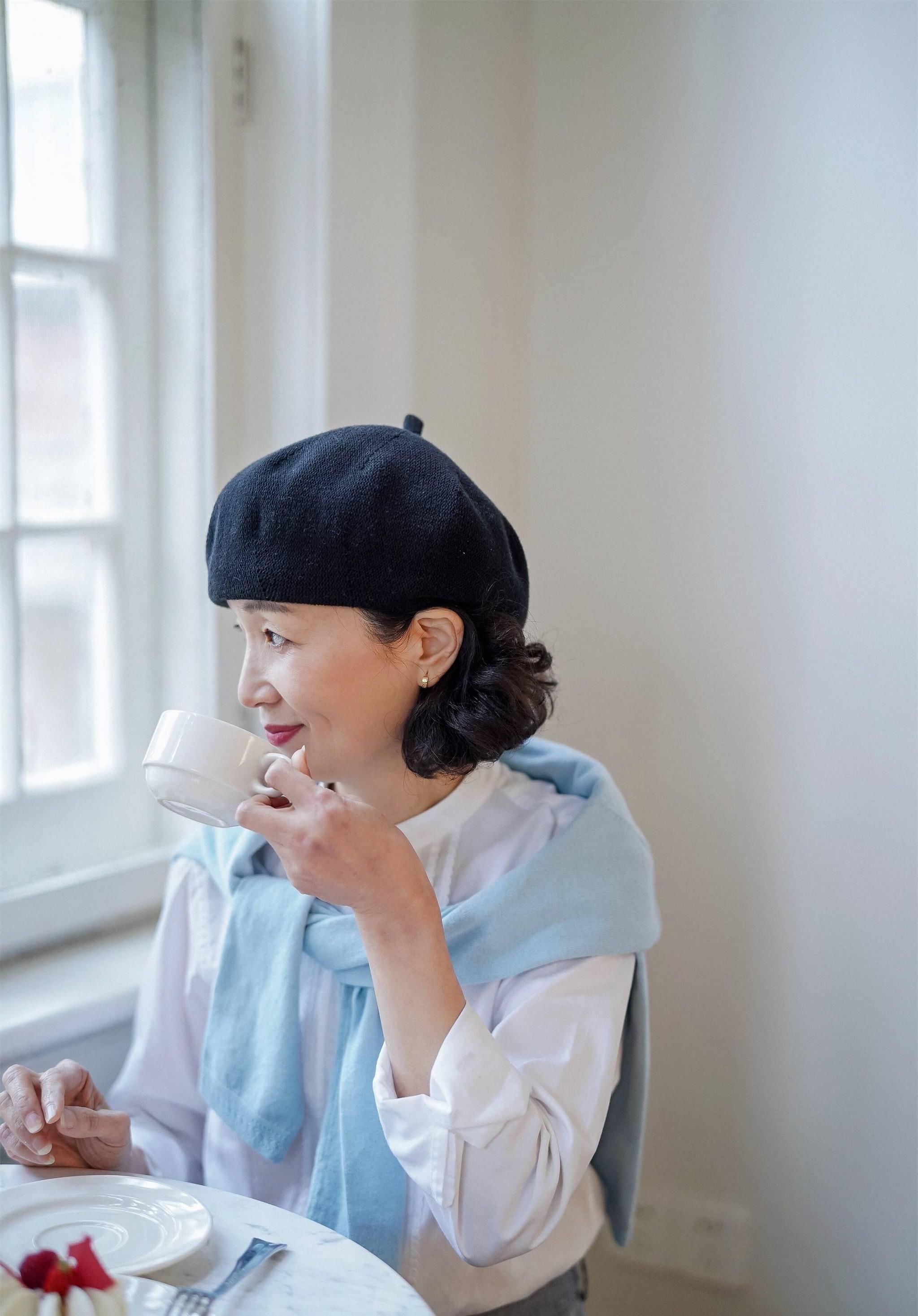 博主三木妈妈的法式穿搭,时尚减龄又高级