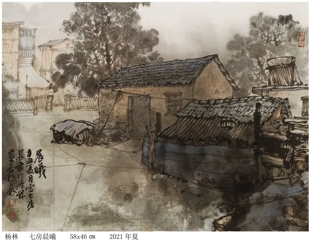 画家杨林太平山水新诗画之七房艺术村