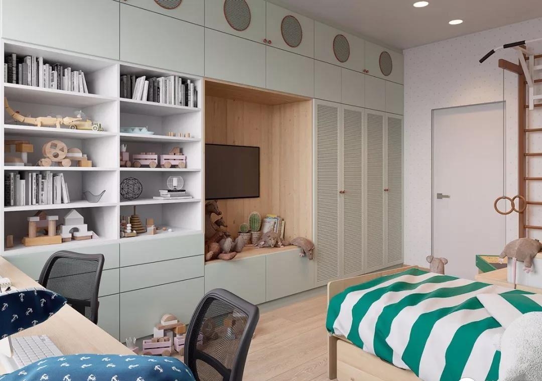 兼具趣味整洁的儿童房怎么设计精巧划分儿童房收纳技巧分享