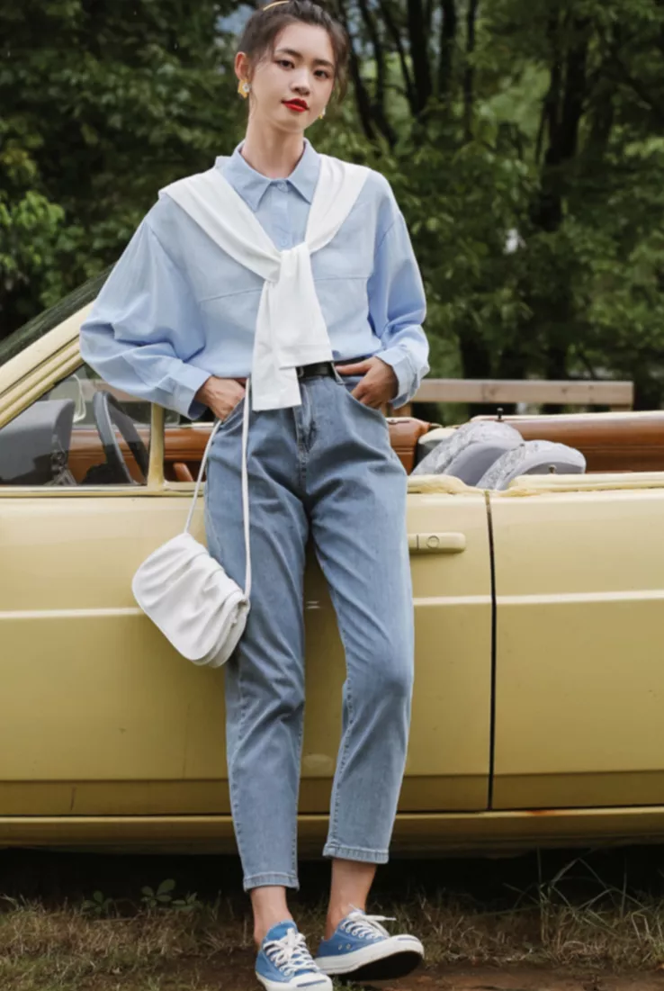 14套衬衫look,让你的秋日穿搭不重样!