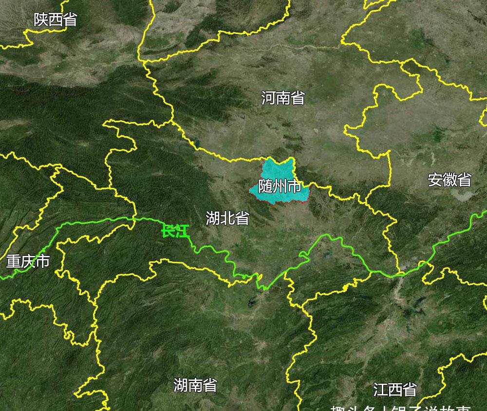 5张地形图快速了解湖北省随州市辖区