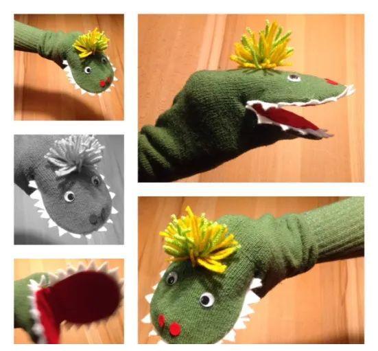 袜子剪一下变身故事大王袜子改造手偶这波手工孩子爱极了