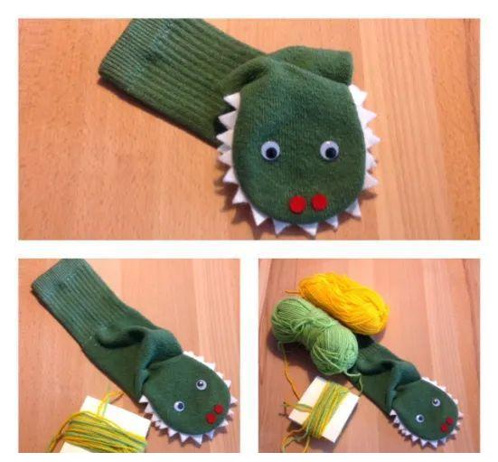 袜子剪一下变身故事大王袜子改造手偶这波手工孩子爱极了