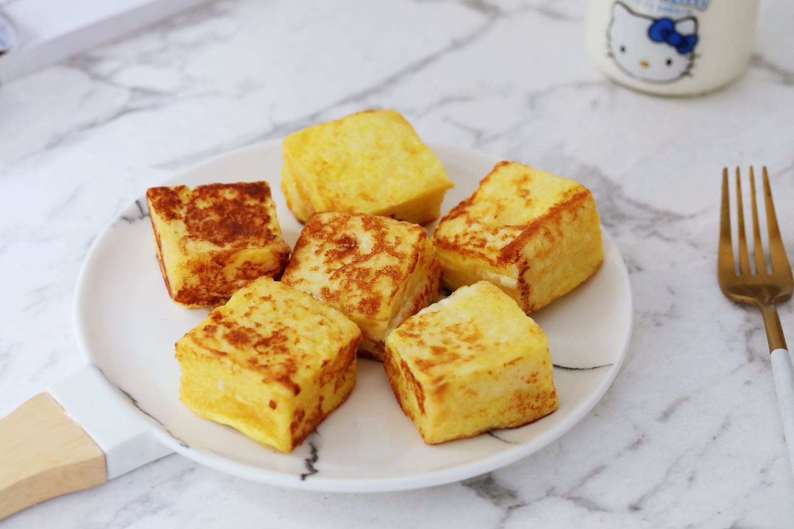 无需烤箱,只要一口平底锅,教你做港式西多士,一口一个还爆浆