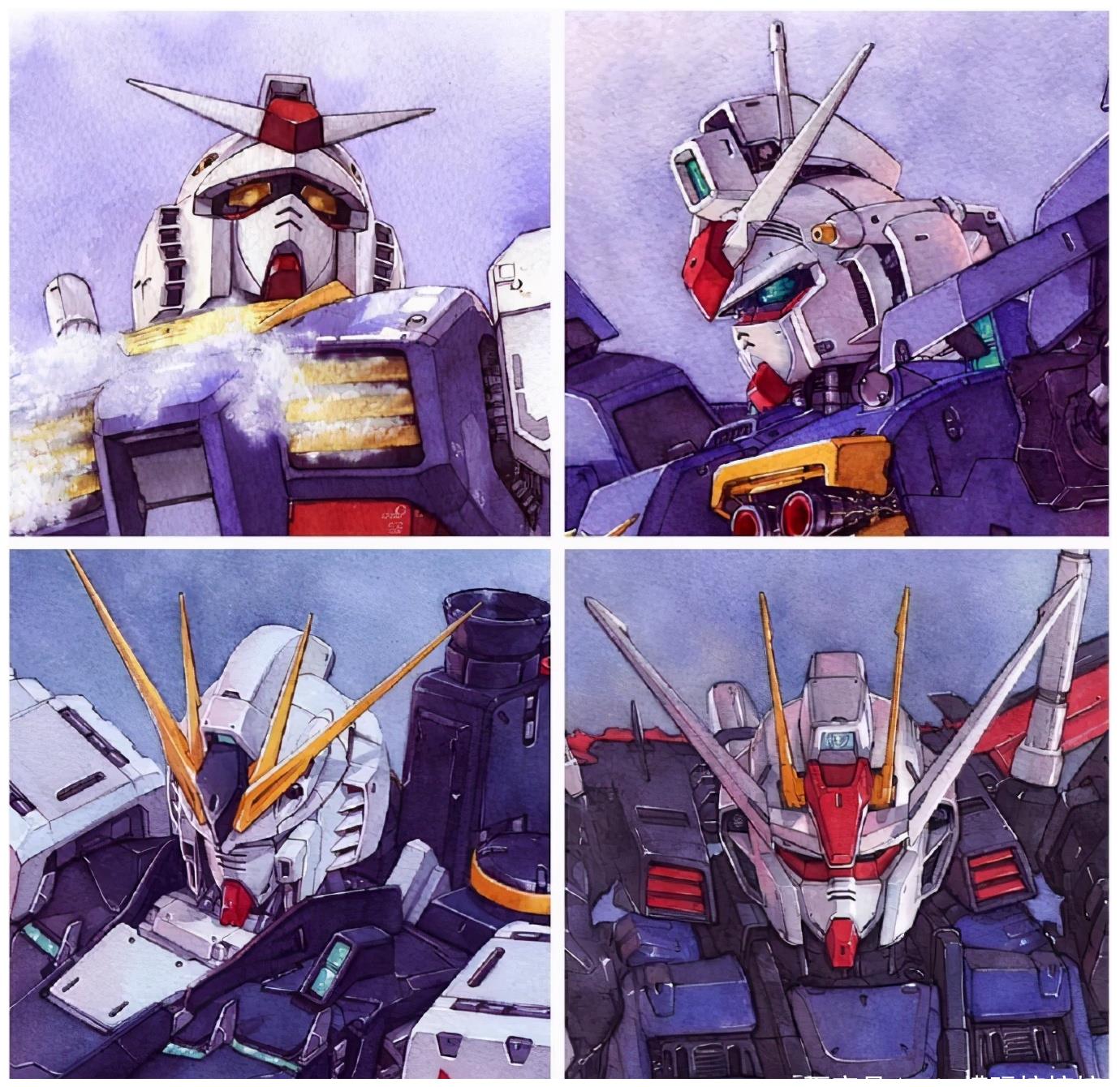 手绘风格高达头像,哪张是你的最爱?__财经头条