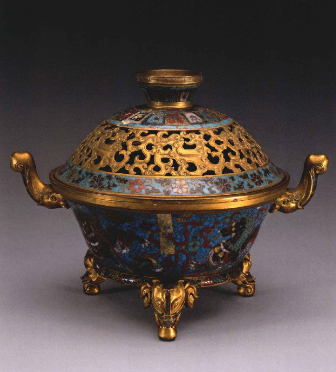 收藏珍宝欣赏,明晚期的珍贵珐琅艺术品|珐琅|戏球|珐琅釉_新浪新闻