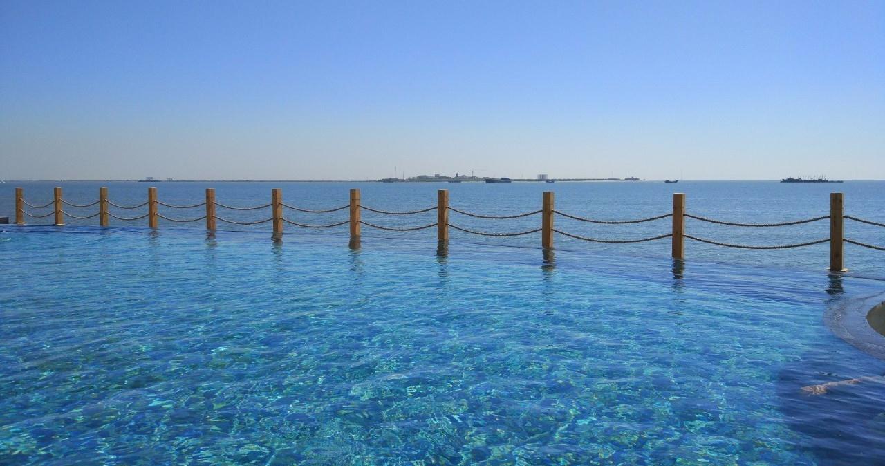 月坨岛位于河北省唐山市乐亭县西南渤海湾.