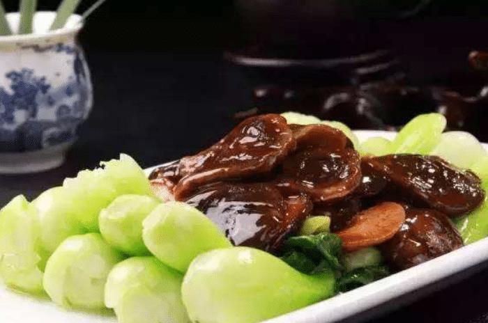 好吃的香菇菜心淮扬菜中的美味素食鲜香爽口孩子爱吃的菜肴