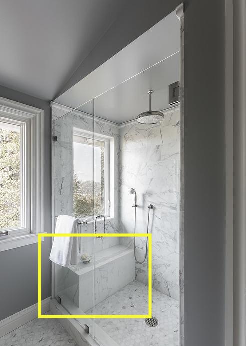 我决定等卫生间装修要在淋浴房悬空25公分砌个石凳坐着洗澡