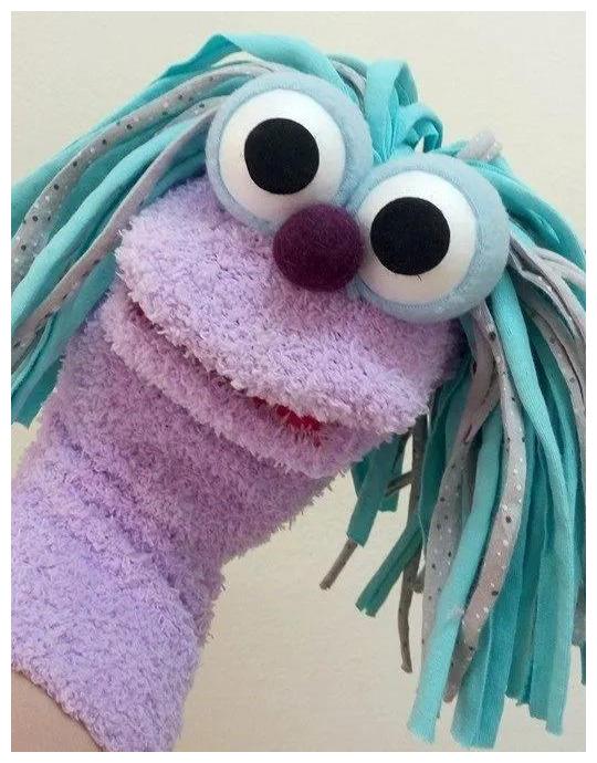 袜子剪一下变身故事大王袜子改造手偶这波手工孩子爱极了