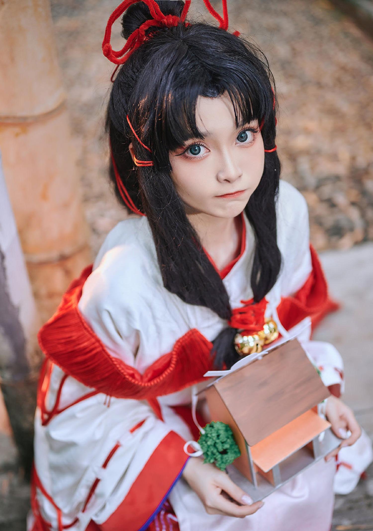 阴阳师缘结神cos娇俏灵动的元气少女嘟嘴也太可爱了