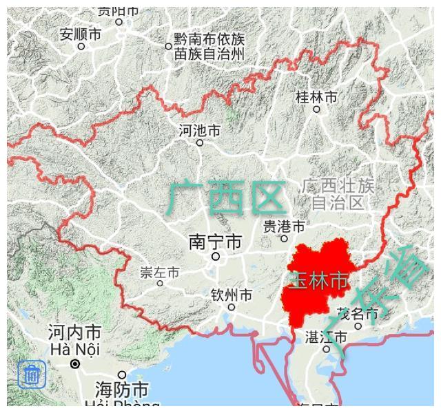 广西玉林市各地建成区排名,最大是玉州区,你的家乡排第几呢?