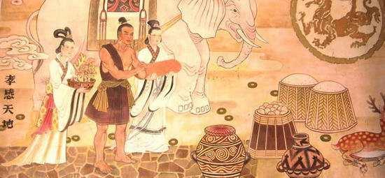 舜的母亲死得早,瞽瞍就娶了后妻壬妇,生了个儿子叫象.