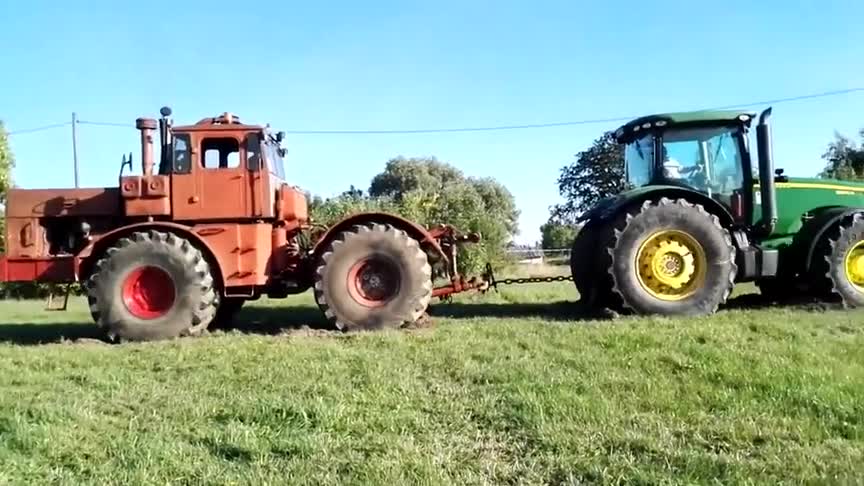 苏联拖拉机k700挑战大型农用拖拉机精彩不容错过