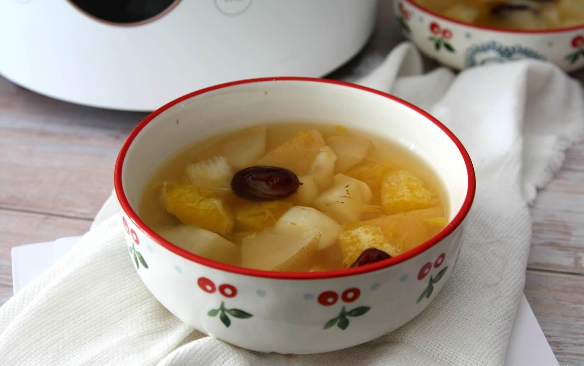 冬天喝热饮,此汤是首选,清热去火,甘甜润肺,常喝还能预防咳嗽_高清