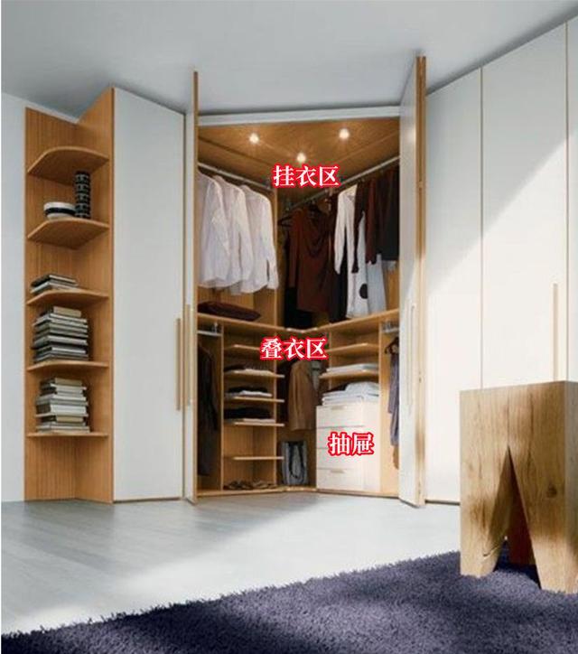 装修还是要点手段l型衣柜扩容转角改成步入式收纳大增