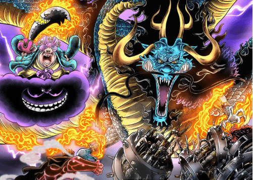 海贼王索隆战凯多路飞免疫大妈的闪电攻击