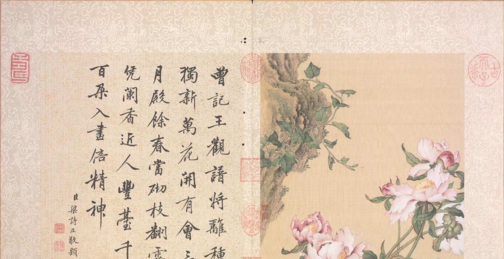 故宫半解之朵朵鲜花开得艳|蒋廷锡|扇页|郎世宁_新浪新闻