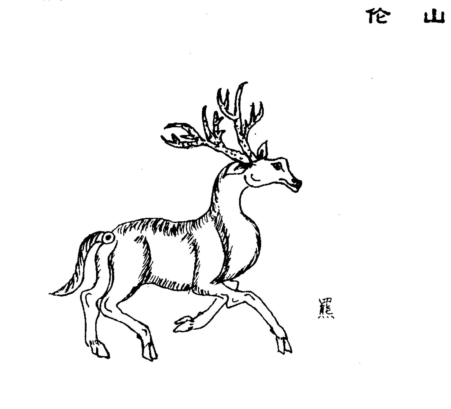 图说山海经北山二经三经飞鼠天马精卫载着宝玉的猪神