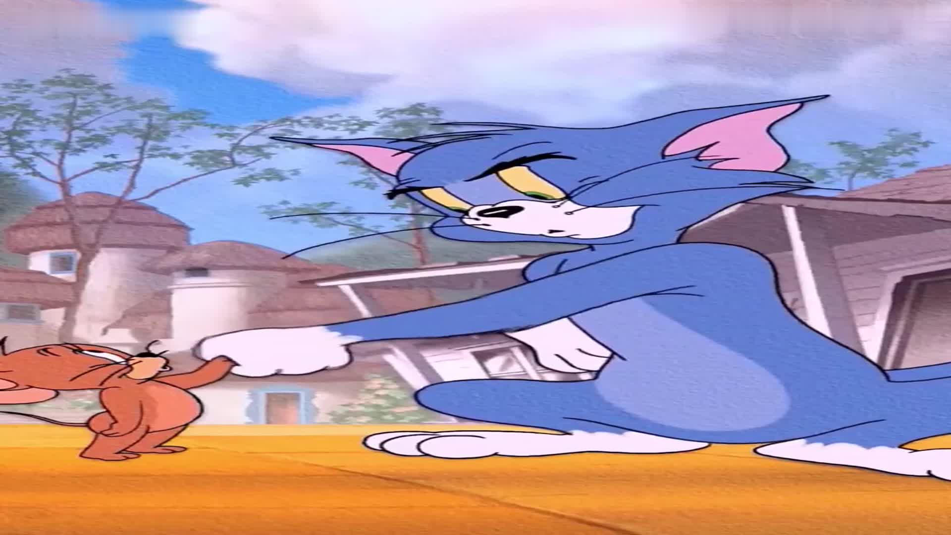 猫和老鼠汤姆杰瑞握手太有爱了