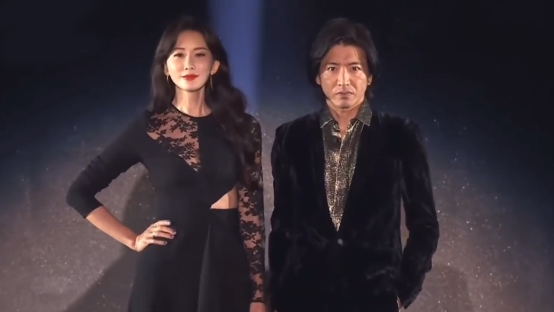 林志玲和木村拓哉走秀好带感风情妩媚妖娆动人魅力四射超吸睛