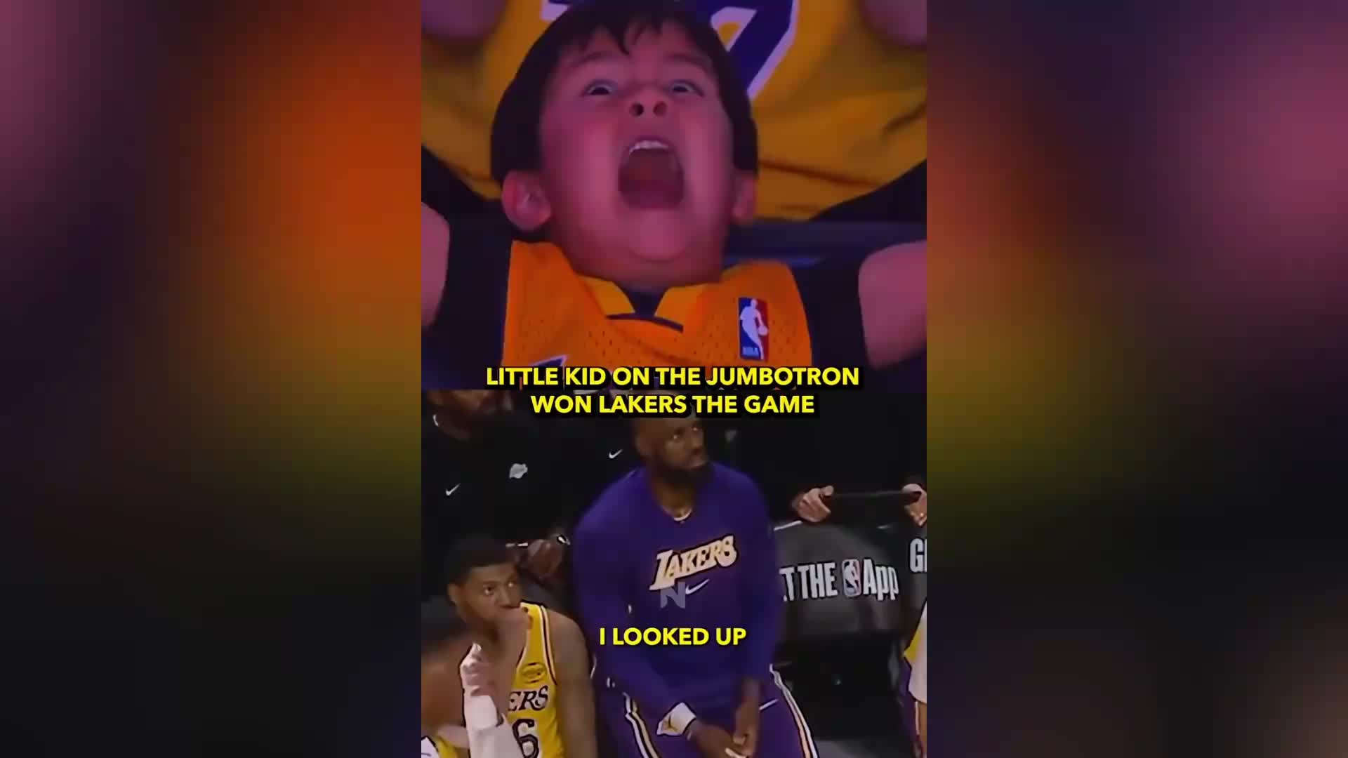 小球迷激情助威湖人火出圈！詹姆斯钦点赢球关键，东契奇当面感谢