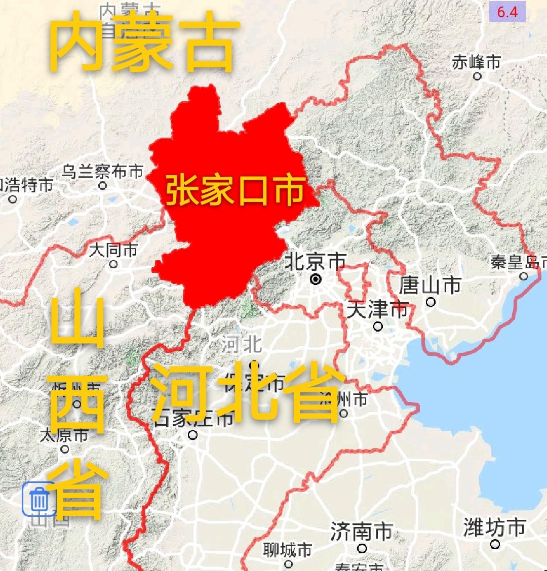 河北省张家口市建成区面积排名崇礼区最小你的家乡排第几呢