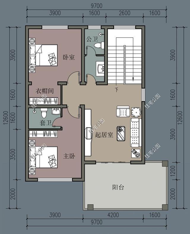 农村自建房宅基地宽12米进深12米怎么设计好