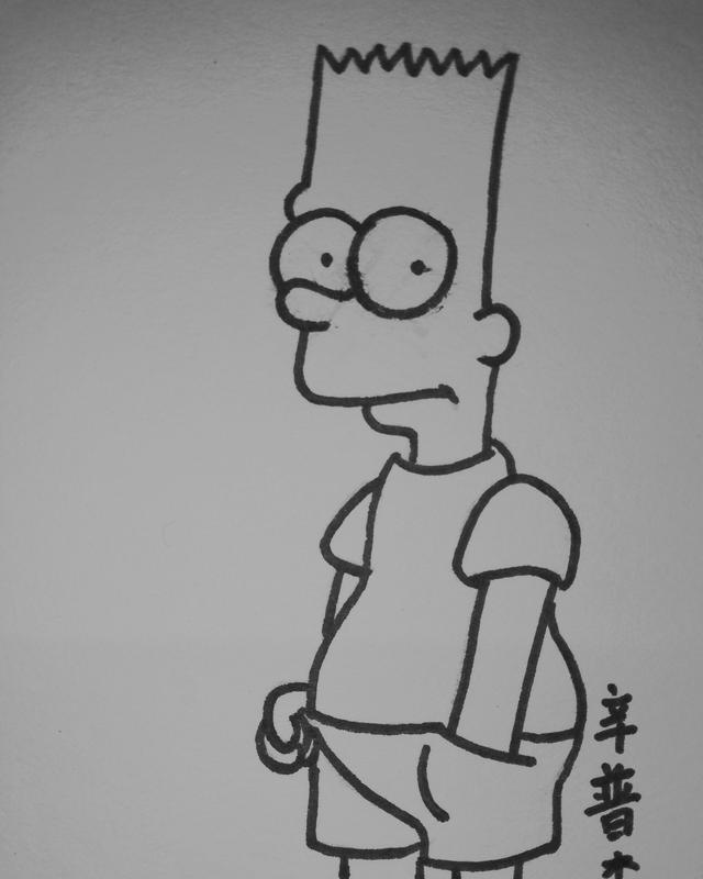 教程动画片辛普森简笔画手绘教程很可爱啊