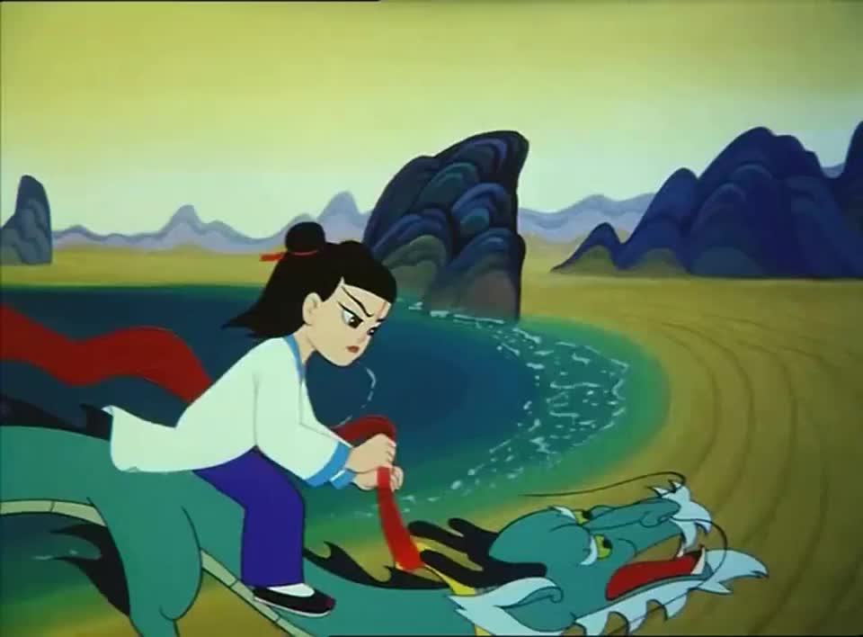 哪吒太调皮了,骑在龙王身上,回家就不怕挨打?