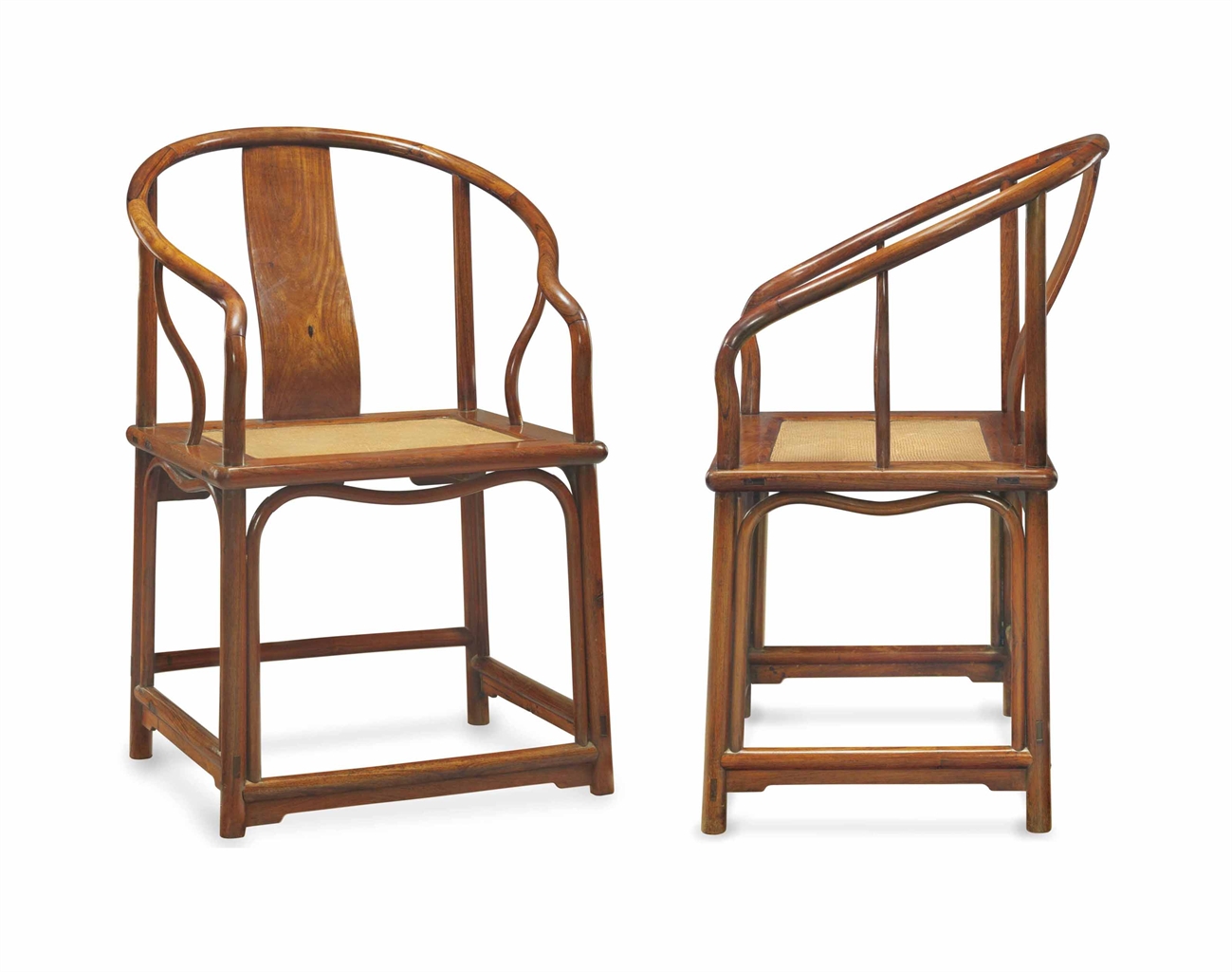 文人书房搭配上雅致的安思远旧藏款藤条牙子圈椅