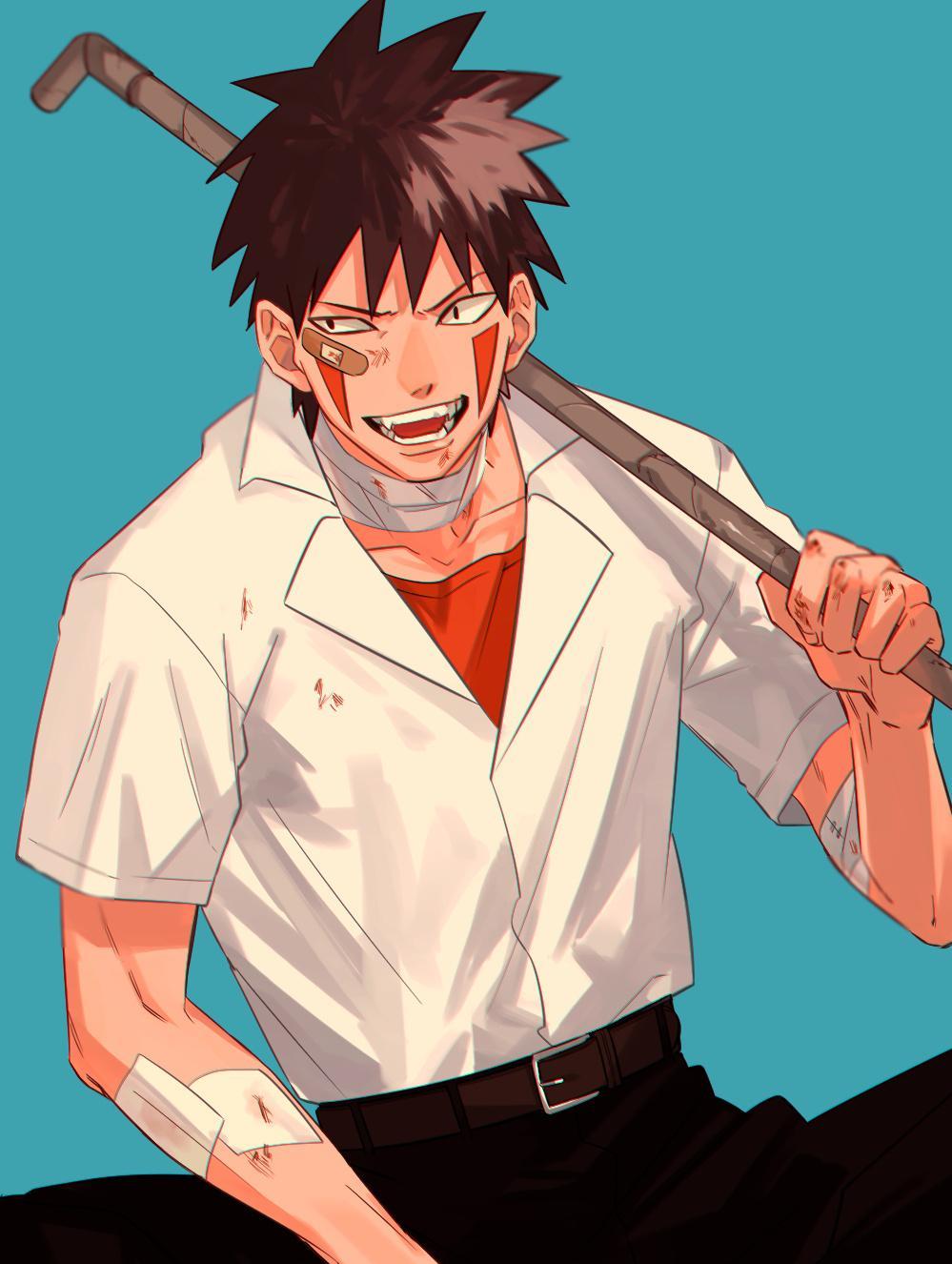 《火影忍者》来到现代校园,不良少年团登场,谁才是真正的校霸?