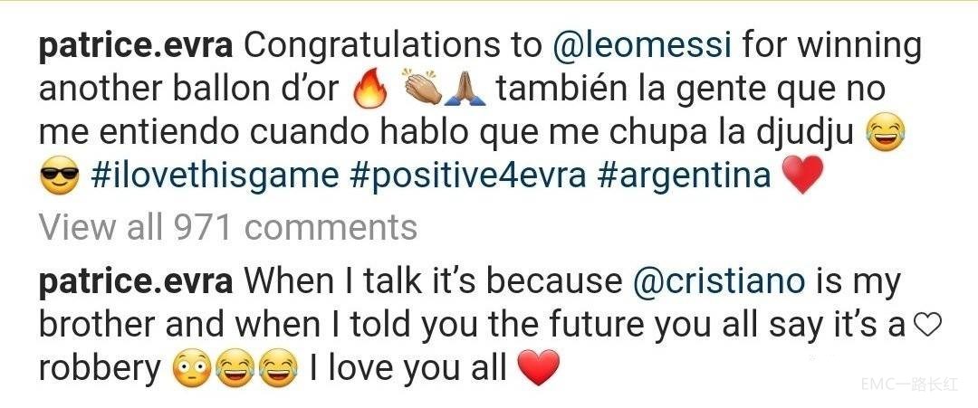 EMC谈球:金球奖周二揭晓，埃弗拉社媒恭喜梅西再次获得金球奖休闲区蓝鸢梦想 - Www.slyday.coM
