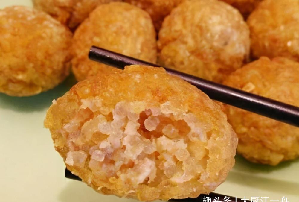 红薯粉条太多吃不了教你特色毛头丸子做法口感酥脆家人抢着吃