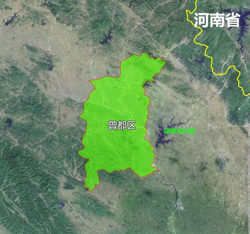 5张地形图快速了解湖北省随州市辖区