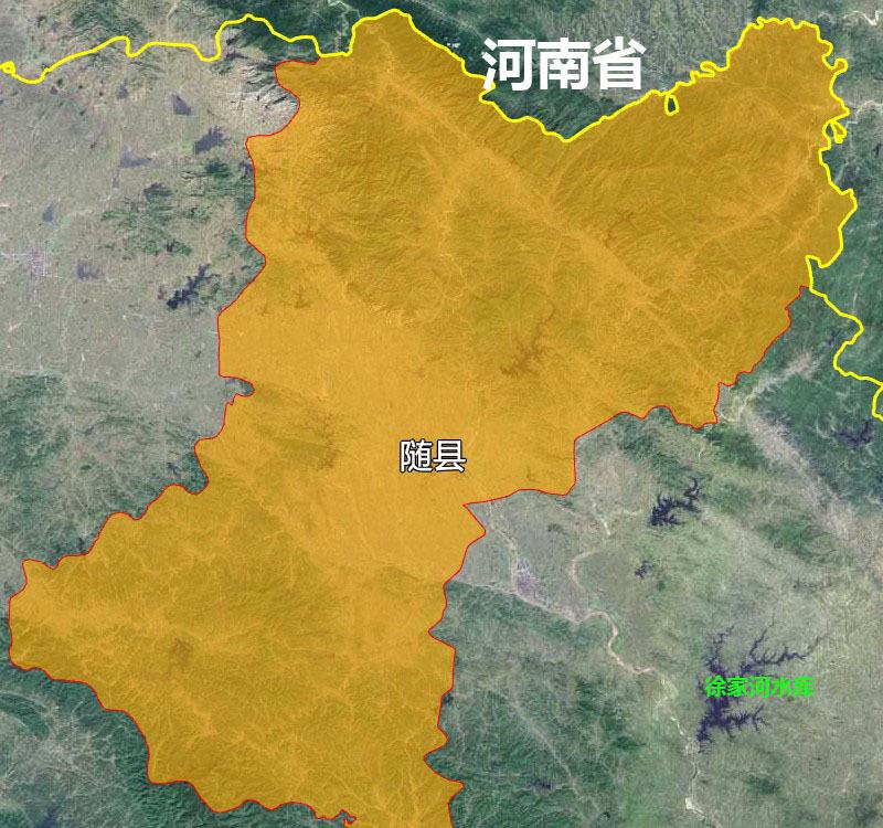 5张地形图快速了解湖北省随州市辖区