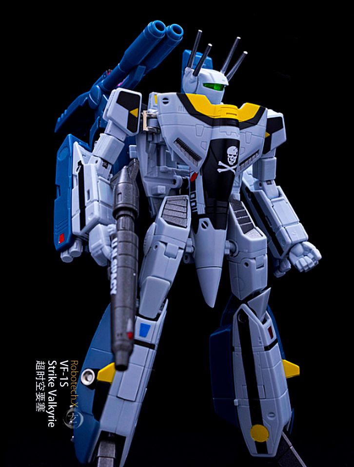 太空堡垒联合守卫军:骷髅战术中队长机,变身人形机甲 模型欣赏_高清