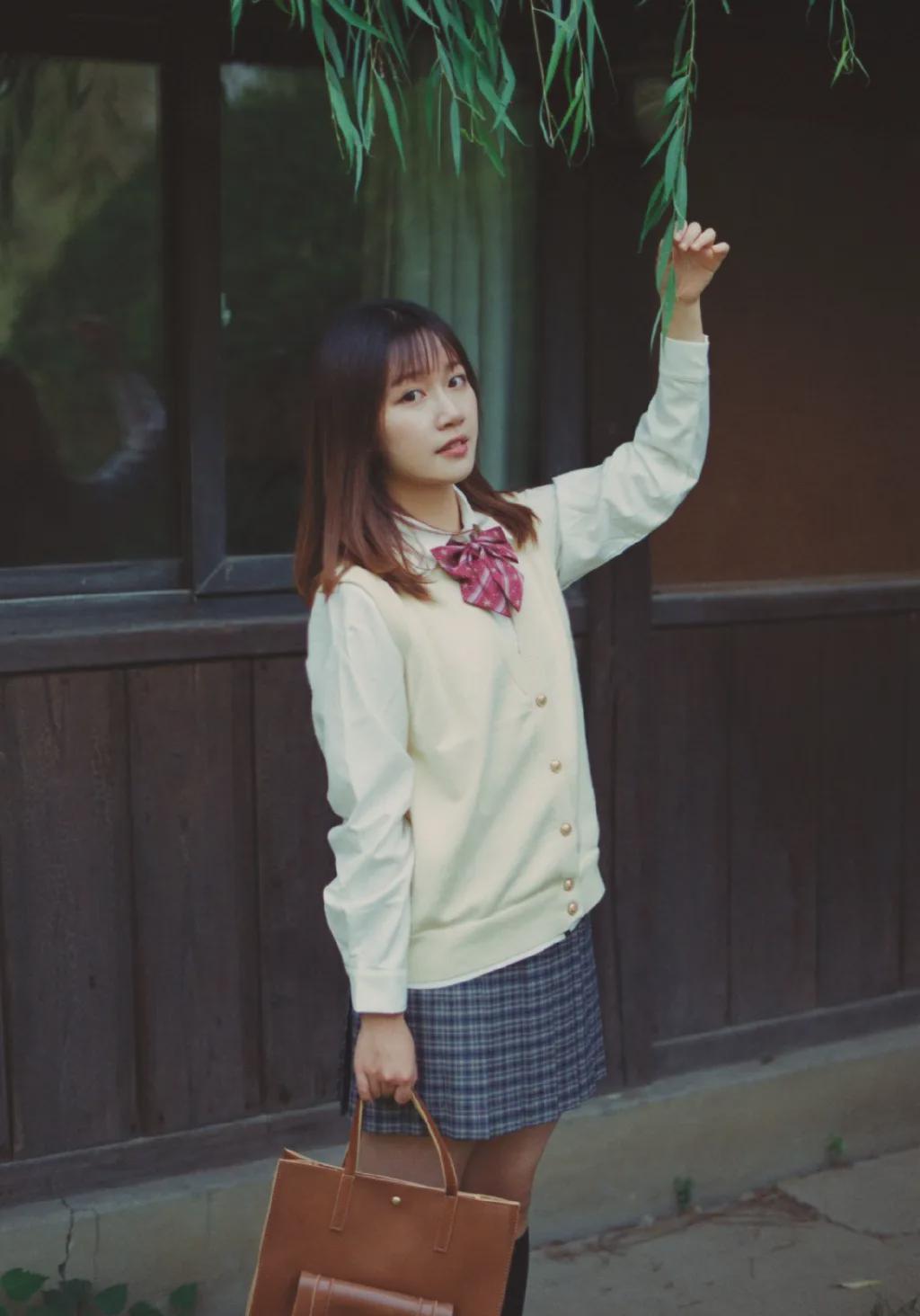 jk校服秋の女子高生