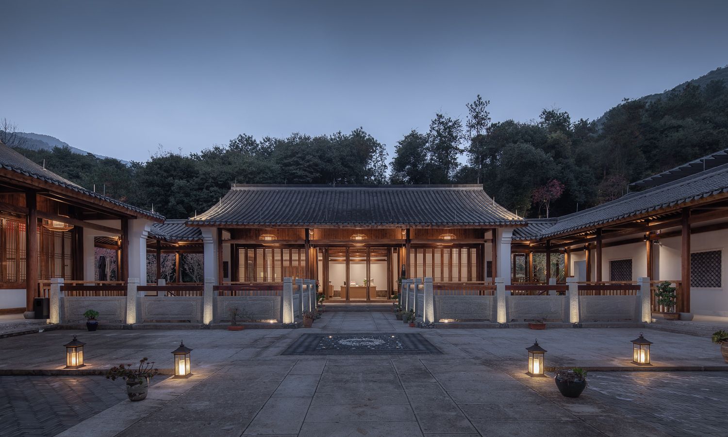 绍兴民宿-仁里美宿·宁墅-客房.山景双床房