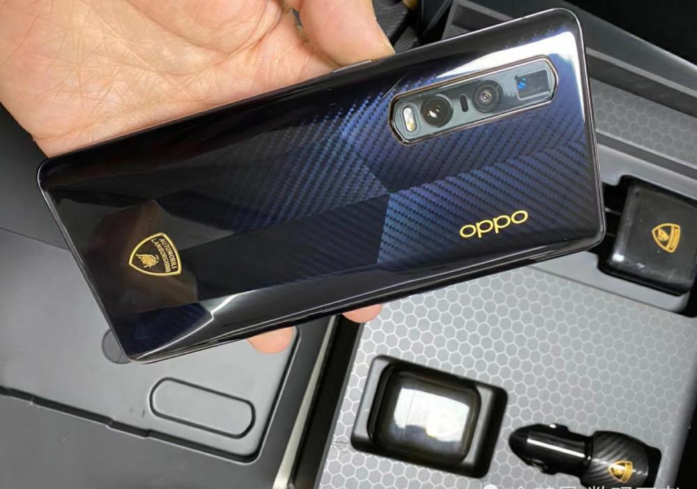 最有面子的oppo手机机身印着兰博基尼车标售价1万3