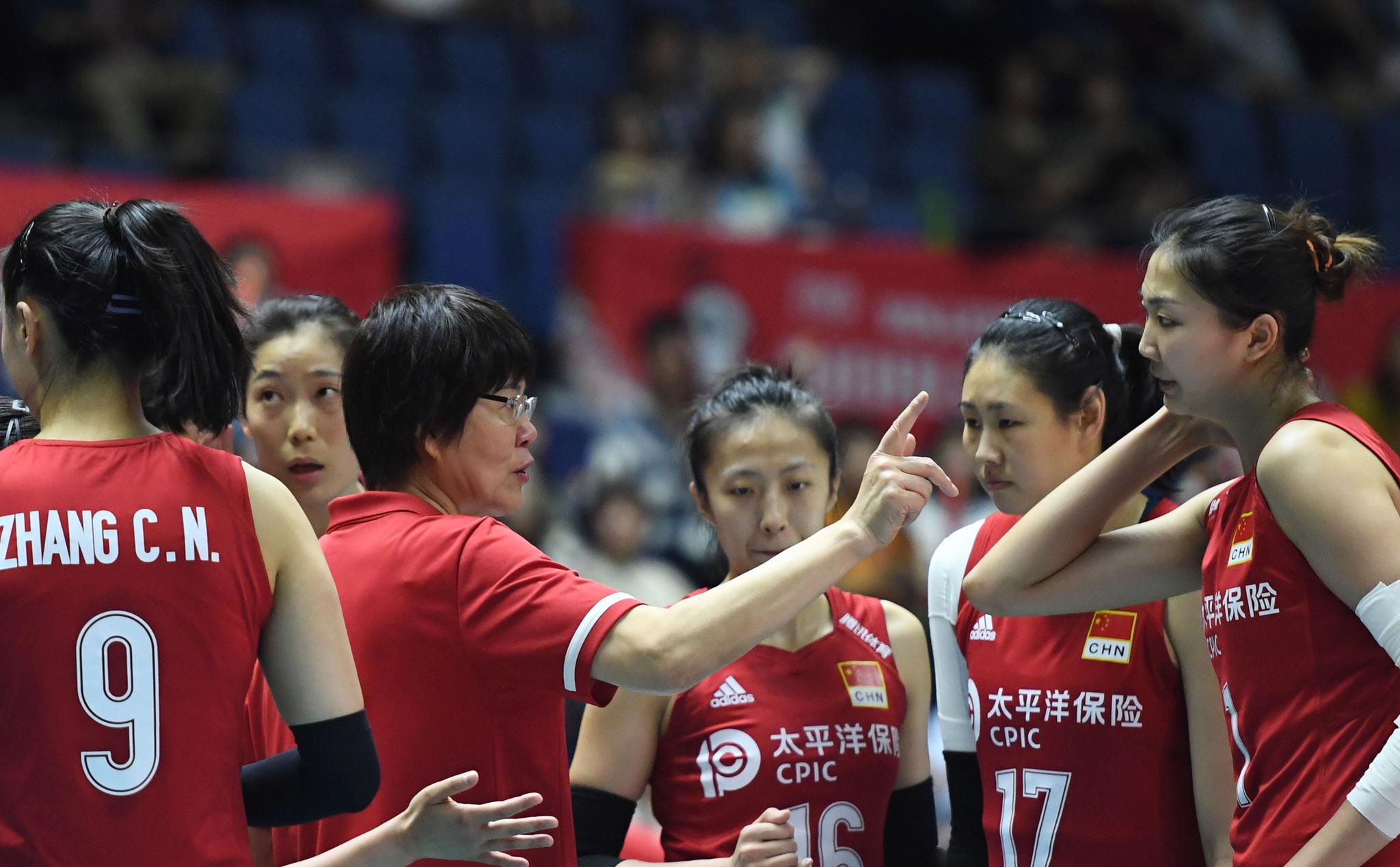 排球——女排世界杯:中国队对阵巴西队