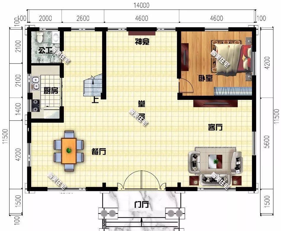 宽14米的两栋别墅第一栋带大堂屋第二栋配商铺