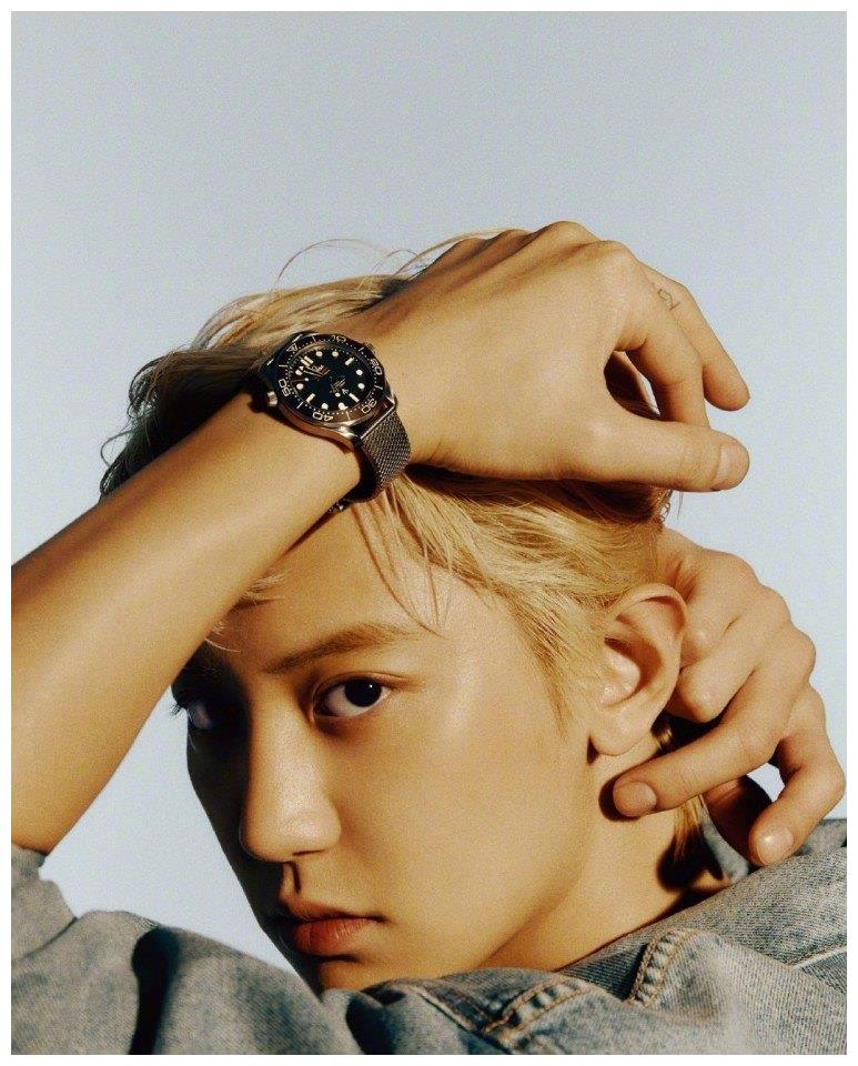 朴灿烈《arena homme 》korea七月大片,金发野性