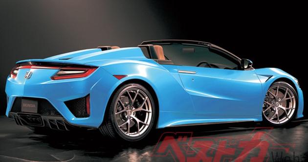 讴歌nsx敞篷版渲染图曝光有望于2021年底发布