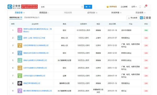 怎么回事？李湘王岳伦夫妇10家企业注销9家，仅1家存续休闲区蓝鸢梦想 - Www.slyday.coM