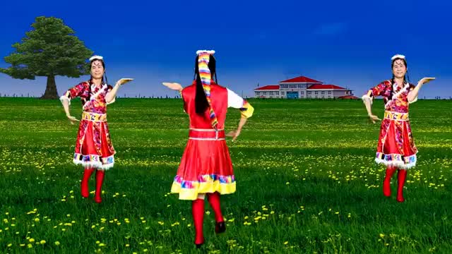 广场舞《新盛开的马兰花》歌好听舞好看,正背面演示更好学