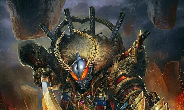 奥特曼与战国炎舞联动后:黑暗扎基化身大将军,银河成为枪兵!