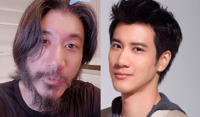 王力宏直播剃胡须,将满脸胡须剃光,颜值重回巅峰|王力宏|胡须|胡子