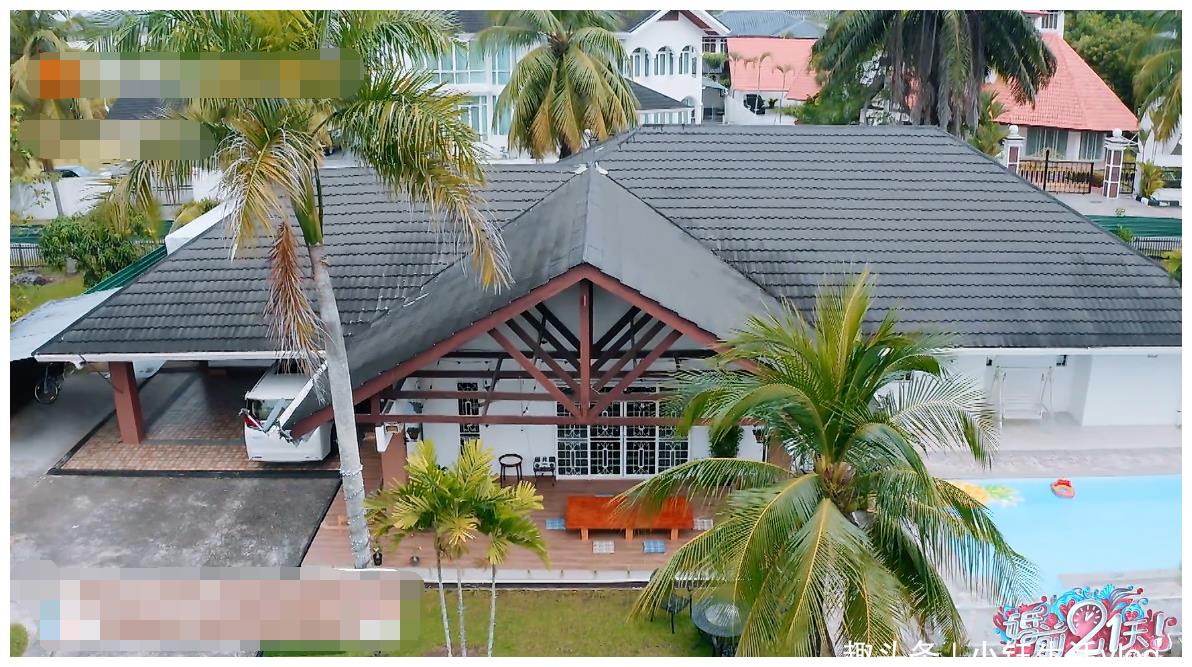 吴尊家的别墅照片,节目组用无人机拍摄,邻居家比他家更漂亮!