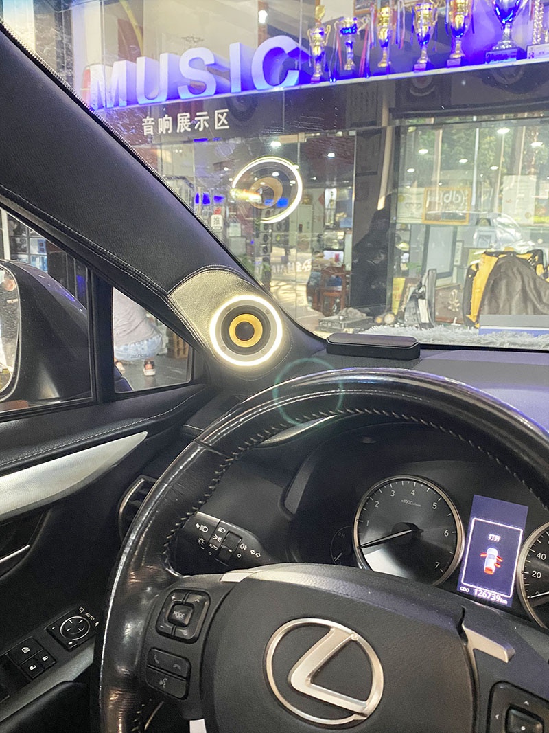 高明雷克萨斯nx200音响改装方案效果声临其境全音域汽车音响